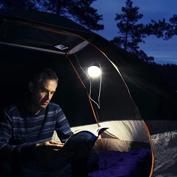 Nou 8 Led-uri Solara Camping-Lumina de Încărcare USB Portabil de Lumină în aer liber rezistent la apa Rotund Cort de Lumină Lampă Picătură de Transport maritim 2