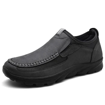 Nou Pantofi pentru Bărbați Primăvară Toamnă Piele Barbati Pantofi Casual în aer liber Adidași Bărbați Respirabil Mocasini Ultralight Respirabil Mocasini 2