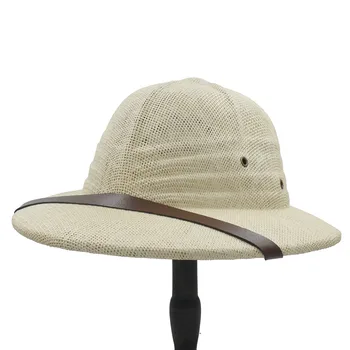 Noutatea Verii Oameni De Paie Casca Măduvă Pălării De Soare Pentru Domn Al Războiului Din Vietnam Armata Pălărie Tata Luntraș Găleată Safari Junglă Mineri Capac 2