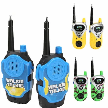 O Pereche 50M Walkie Talkie Mini Handheld Portabil Doi-Way Radio Jucărie pentru Copii Pentru Copii în aer liber, Interfon Jucărie Cu Cutie de Original 2