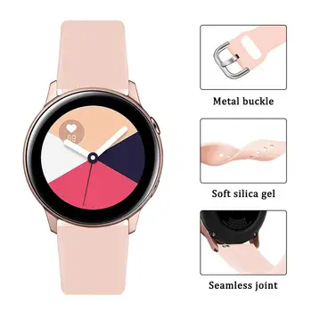 Pentru Cazul + curea Samsung Galaxy watch active 2 44mm 40mm inteligent ceas curea silicon + capac caz Galaxy watch active2 set complet 2
