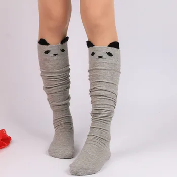 Personajul Cat de Imprimare Lolita knee high ciorapi femei overknee moda genunchi șosete ciorapi tricotați ciorapi de bumbac fata de scoala 2