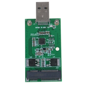 Produs nou Mini-USB 3.0 Pentru PCIE mSATA SSD Extern PCB Convertor Adaptor de Card 2