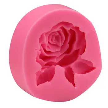 Silicon Lichid Mucegai Mare 3D Rose Forma Fondant Cupcake Săpun Manual Tort Mucegai Instrument de Copt din Silicon Decorare Tort Matrite 2