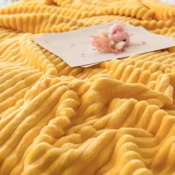Super Moale Matlasat Flanel Pături Pentru Paturi Solid Carouri Lapte lână pătură, cuvertură de pat 220 x230 Iarna Pături Calde 2