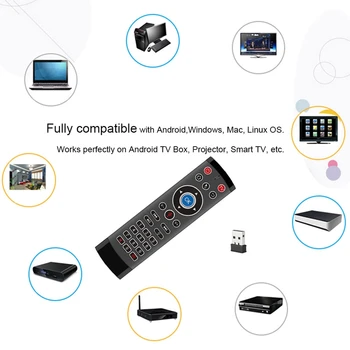 T1 PRO MAX 2.4 G Wireless Air Mouse Giroscop de Control Vocal de Detectare Universal Mini Controler de la Distanță pentru PC, Android TV Box 2