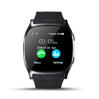 T8 Bluetooth ceas inteligent suporta TF card mini-SIM card ceas 0.3 MP aparat de fotografiat telefon pedometru, monitorizare somn 2