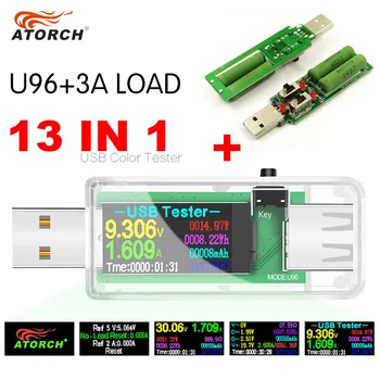 Tester USB 13 în 1 DC voltmetru Digital amperimetro tensiune curent voltmetru ampermetru detector de banca de putere încărcător indicator 2