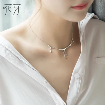 Thaya Design Original de Ploaie care se Încadrează Prejudiciu S925 Argint Colier Simplu Cravată Colier Feminin Bijuterii Cadouri pentru Femei 2
