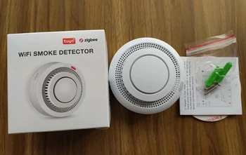 Tuya WiFi Fum de Alarmă de Protecție împotriva Incendiilor Detector de Fum Smoke house Combinație de Alarmă de Incendiu Sistem de Securitate Acasă Foc 2