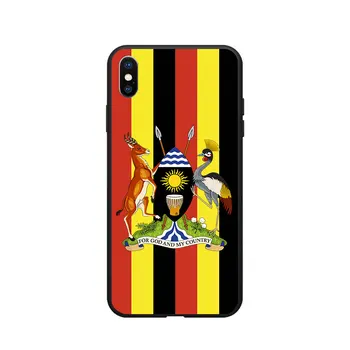 Uganda Naționale Steag Stema Temă Moale TPU Cazuri de Telefon Cover Image Logo-ul Pentru iPhone 6 7 8 S XR X Plus 11 Pro Max 2