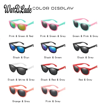 WarBlade Designer de Brand Polarizate Copii ochelari de Soare TR90 Copii Băieți Fete Ochelari Moda de Siguranță Ochelari de Soare Gafas UV400 2020 2