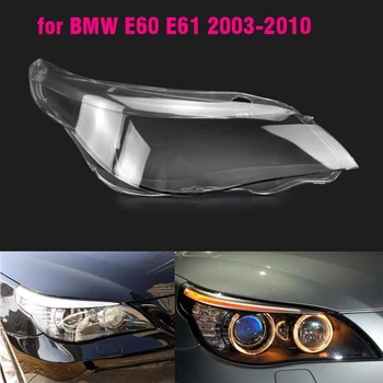 1buc Mașina din Față Faruri cu Lentile cu Acoperire Pentru BMW Pentru BMW seria 5 E60 E61 530i 523i 525 2002-2009 Auto Abajur am 3