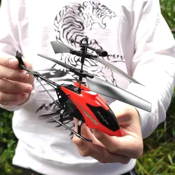 2019 Noi Aeronave care Zboară Senzor de Elicopter de Inducție Stralucitoare Jucărie pentru copii Copii de la Distanță de Control 3