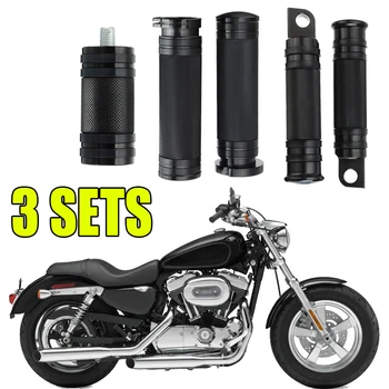 3Set Pentru Harley Mânere Suport pentru Picioare, Pedale Schimbare Cuie Cuie Pentru Turism Sportster Motocicleta XL 883 Dyna Softail Custom 3