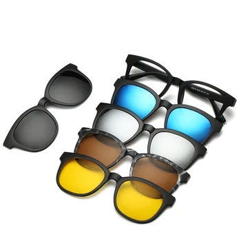 6 În 1 Personalizat Barbati Femei Polarizate Optice, Magnetice, ochelari de Soare Clip Magnet Clip pe ochelari de Soare Polaroid Clip pe Ochelari de Soare Rama 3