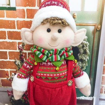 60cm Scalabile Elf de Crăciun de Decorare Anul Nou Acasă Decorare Cadouri Jucarii Copii Camera Ornamente de Crăciun de Pluș Navidad 3