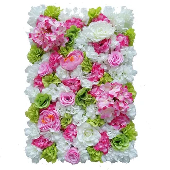 60x40 Cm Flori Artificiale Perete de Fundal de Nunta Recuzită Provizii de Decorare Perete Arcuri de Mătase Floare Trandafir Bujor Fereastra Studio 3