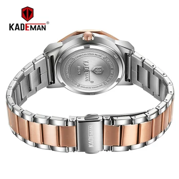 829 de Lux de Top Kademan Brand de Moda Doamnelor Ceasuri de Cristal Diamante pentru Femei Calendar Plin de Cuarț Ceas de mână din Oțel rezistent la apa 3