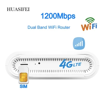 AC1200M 3G 4G Lte Wifi Hotspot Portabil Router Wan/Lan Port Dual Band TR069 Suport SIM card 4G Router IPSec L2TP PPTP 3