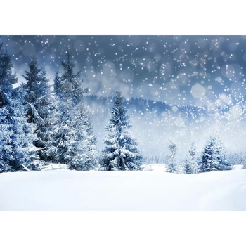Allenjoy iarna fotografie fondul forestier Scena zăpadă minunilor de Crăciun, de anul nou fundal fotografie photophone photobooth 3