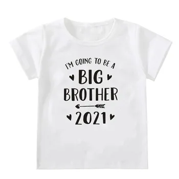 Am De Gând Să Fie Un Frate Mai Mare/Sora 2021 Copii Fete Băieți Ascultători Tricouri Frații Siters Familie, Tricouri Picătură Navă 3