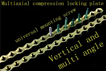 Animale ortopedice instrument medical 10.0 universal Multiaxial de compresie de blocare placă de Titan Multi unghi 3.2 șurub AOVET 3