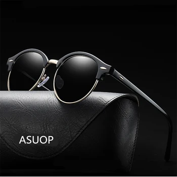 ASOUZ2019 nouă rundă bărbați ochelari de soare UV400 brand de moda doamnelor ochelari retro clasic popular designer de design de ochelari de soare de conducere 3