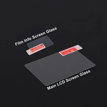 Auto-adeziv Sticla / Film Principale LCD + Top Umăr Info Ecran Protector de Acoperire pentru Canon EOS R EOSR Camera 3