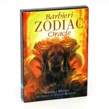 Barbieri Zodiac Carti Oracol, Tarot Kit Punte Cărți de Astrologie Set Divinație Cinci limbi engleză spaniolă franceză italiană germană 3
