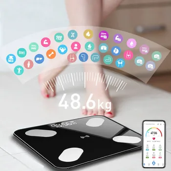 Bluetooth Body Fat Scale - Smart IMC Scară de Baie Digital Wireless Scară Greutate, Compozitia Corpului Analizor cu Smartphone App 3