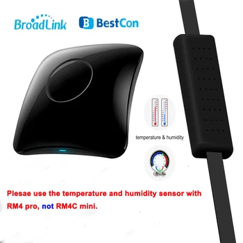 Broadlink RM4 Pro Con Wifi IR RF Universal Remote Controller Inteligent de Automatizare Acasă Lucrări HTS2 de Temperatură senzor de Umiditate 3
