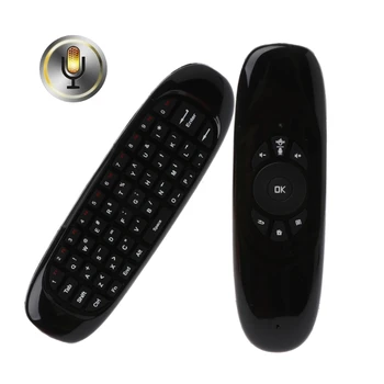 C120 Zbor Air Mouse Cu Căutare de Voce Microfon 2.4 G Mini Tastatura Wireless pentru PC TV 3