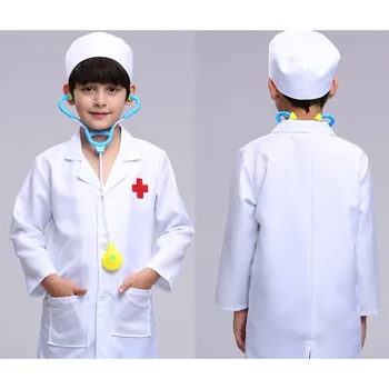 Copiii Cosplay Doctor Costume Halllween Petrecere Uzura Asistenta De Lux Băieți Fete Îmbrăcăminte Set Jucarii Copii Jachete Roleplay En-Gros 3