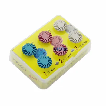 Dentare Lustruire Disc Kit Spiral Flex cu Perie de Freze pentru Compozite Ceramice Zirconiu Polisat Burghie Dentare 3