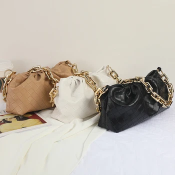Design de moda țesute nor crossbody genti lanț de umăr geanta noua doamnelor umăr genți și portofele Ghearele saci de Messenger 3