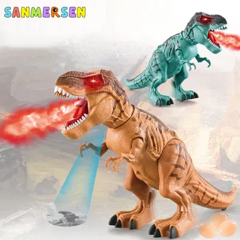 Dinozaur Jucării De Mers Pe Jos De Stabilire Ouă Spray Electrice Jucarii Robot Dinozaur Cu Voce Lumina Mecanice Tyrannosaurus Pentru Copii Cadouri 3