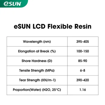 ESUN LCD UV 405nm TPU-Cum ar fi Rășină Imprimantă 3D Flexibile Rășină pentru Foton Uscare UV LCD 3D Printer Fotopolimer Lichid 3D Rășină 500g 3