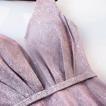 Fuchsia Bling Rochii De Bal Dubai Lungă Pe Umăr Arabă Petrecere De Seara, Rochii De 2020 Elegant Aur Paiete Rochie Formale 3