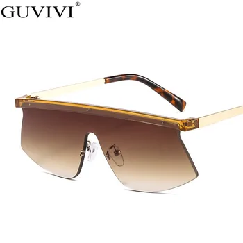 Fără ramă, Ochelari de Soare Femei 2020 Epocă Steampunk ochelari de Soare Barbati de Brand Designer de Gradient Masca Punk ochelari de Soare UV400 Ochelari 3