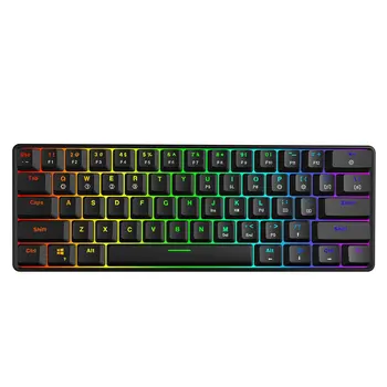 GK61 Swappable 60% RGB Tastatură Personalizate Kit PCB Placa de Montare Caz Gamer Mecanice Sentiment Tastatura Gaming Tastatura RGB 3