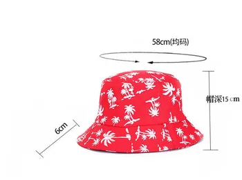 Găleată Pălărie De Primavara-Vara Frunze De Arțar Brooklyn Găleată Pălărie Hip Hop Bob Panama Femei Capace De Bumbac În Aer Liber, Pescuit Capace Oamenii De Vânătoare 3