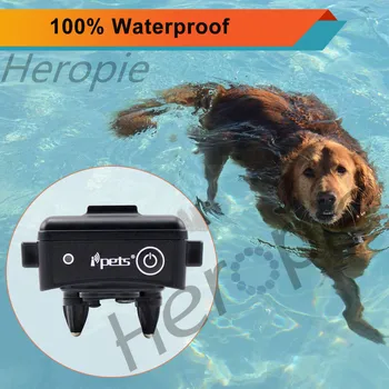 HEROPIE 300M de Antrenor de Câine rezistent la apa baterie Reîncărcabilă de la Distanță Formare de Câine de Companie Guler Șoc Electric de Control 100LV Blacklight Pentru Câini 3
