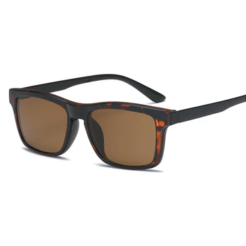 HJYBBSN Clip pe ochelari de Soare clip-on ochelari pătrați Obiectiv Bărbați Femei oglindă clip Ochelari de Soare de Noapte Viziune ochelari de soare de Conducere pentru barbati 3