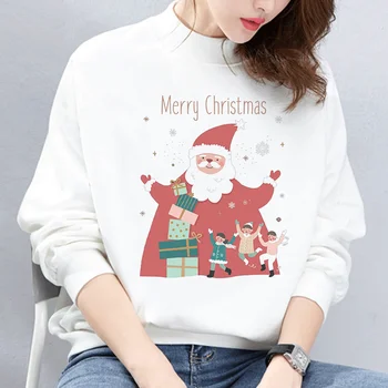 Iarna O Noua Moda Tricou Ariana Grande Tricoul Crăciun Fericit Streetwear Harajuku Hanorace De Agrement Poleron Sudadera Mujer 3