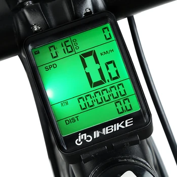 INBIKE Wireless Biciclete Calculator Multifuncțional Ciclism Kilometrajul Cronometru rezistent la apa Accesorii pentru Biciclete Vitezometru 3