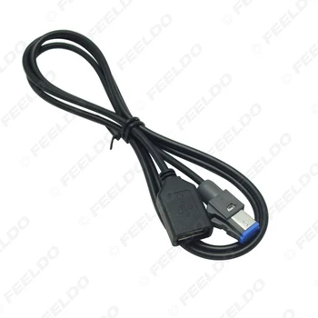LEEWA 1 BUC Audio Auto 4PIN Cablu USB Adaptor de sex Feminin Conector USB pentru Nissan Teana Qashqai 2012 #CA5659 3