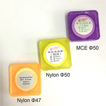 Microporos Filtru cu Membrană de Nailon Diametru 47 mm 50 mm 60 mm Filtru Micro Membrane MCE Dimensiunea Porilor de 0,45 um 0.22 um 50 / PK 3
