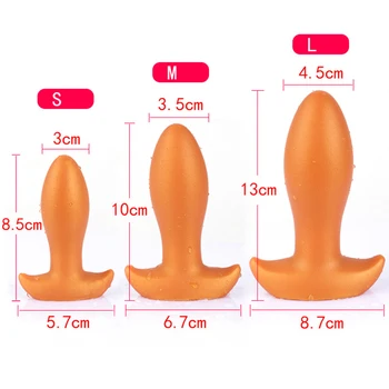 Moale Imens Anal Plug Big Butt Plug Margele Anus Expansiune Vaginale Stimulator De Prostata Masaj Erotic Analsex Jucarii Sexuale Pentru Femei Barbati 3