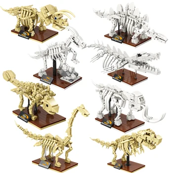MOC Idei Jurassic World Muzeul de Fosile de Dinozaur Jurassic Dinozaur Lume Legoinglys Blocuri Caramizi Dino Jucărie Pentru Copii 3